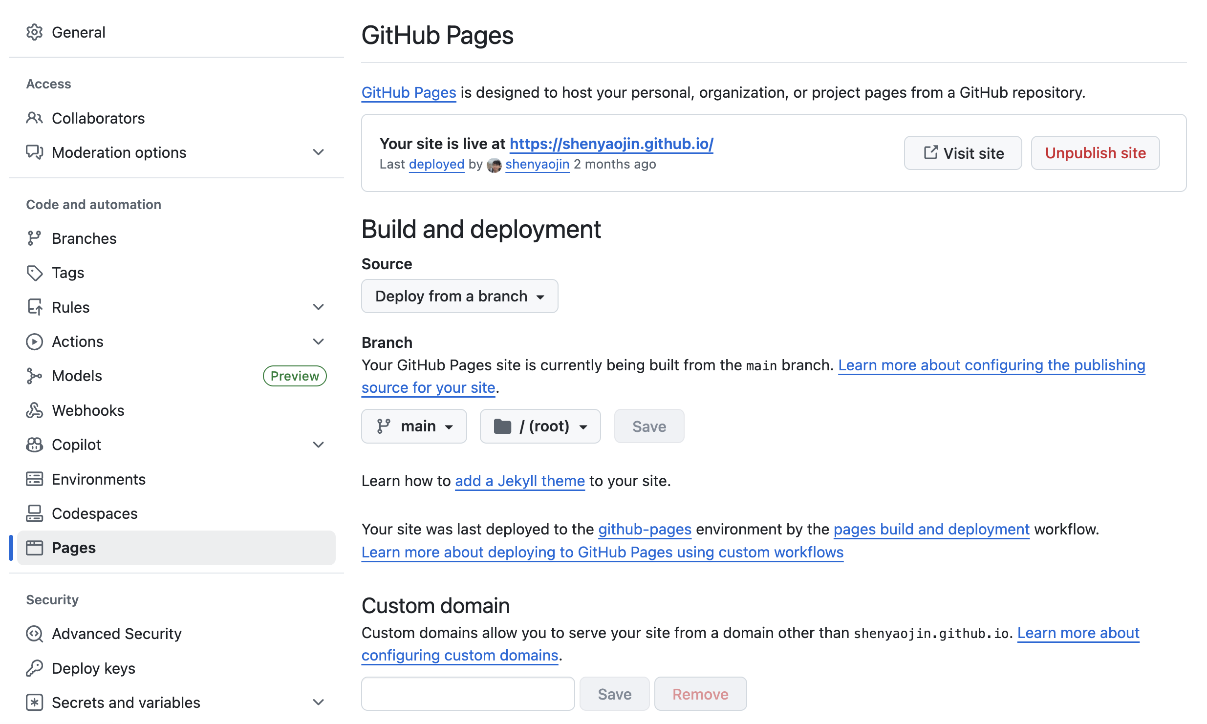 GitHub Pages